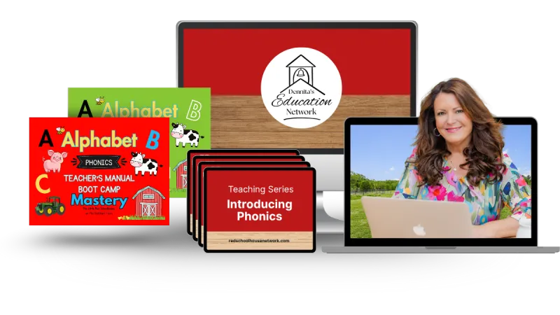 The DEN Phonics Program — workbook, teacher's manual, and Dennita's video instruction